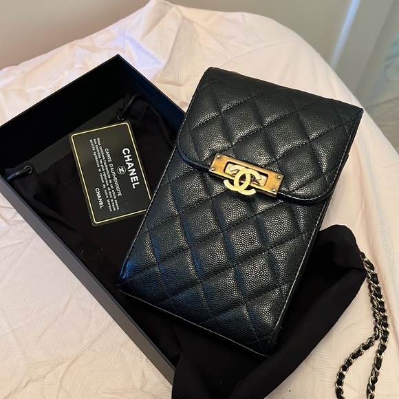 SOLD: Chanel Phone Bag - Picture 1 of 13